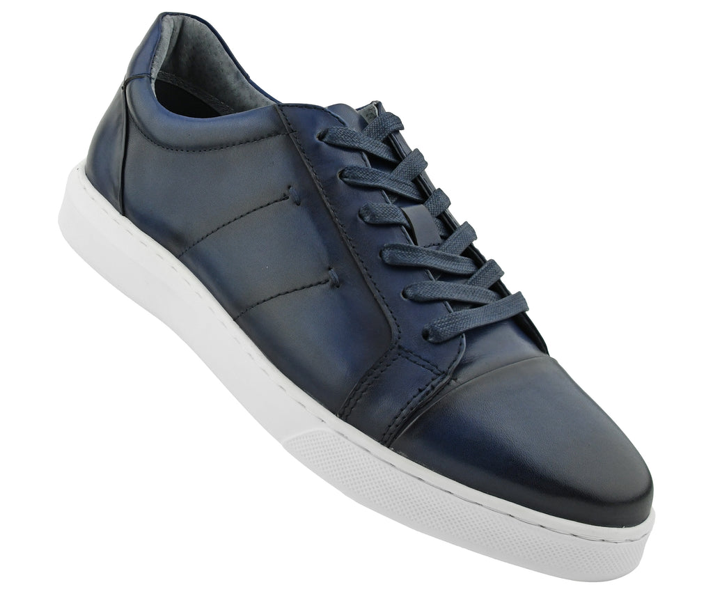 Anchor Blue Leather Sneaker