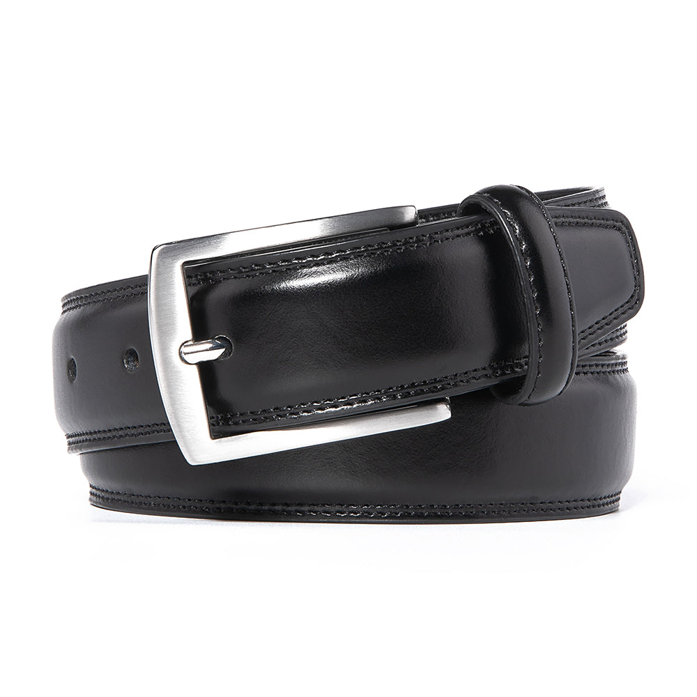 Premium Leather Belt Black by Beau Ties of Vermont