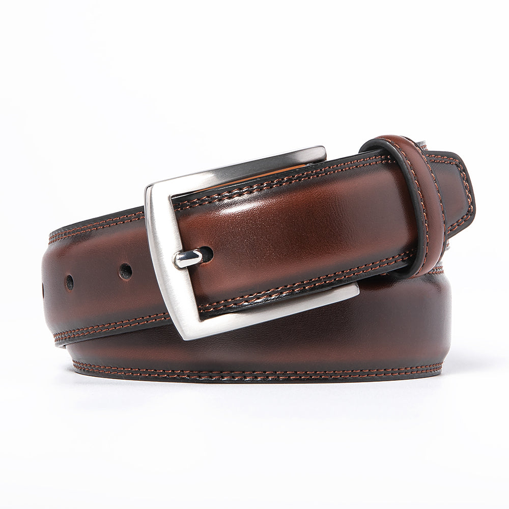 Premium Leather Belt Mahogany by Beau Ties of Vermont Premium Leather Belt Mahogany by Beau Ties of Vermont