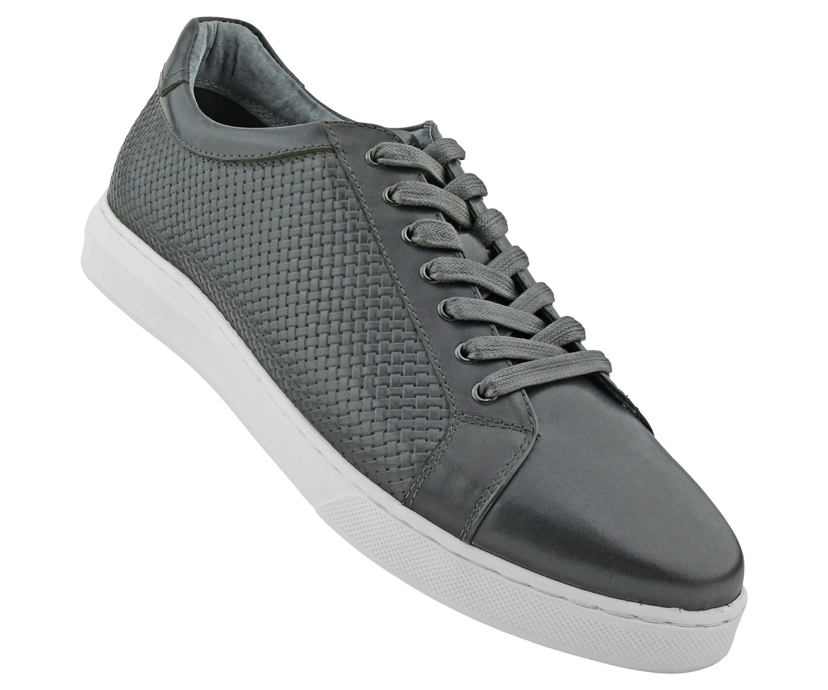 Sabatter casual shoes premium leather black/Gray Amazon.com | Mens Dress Sneakers Gatsby Shoes Oxford Derby  main image 4