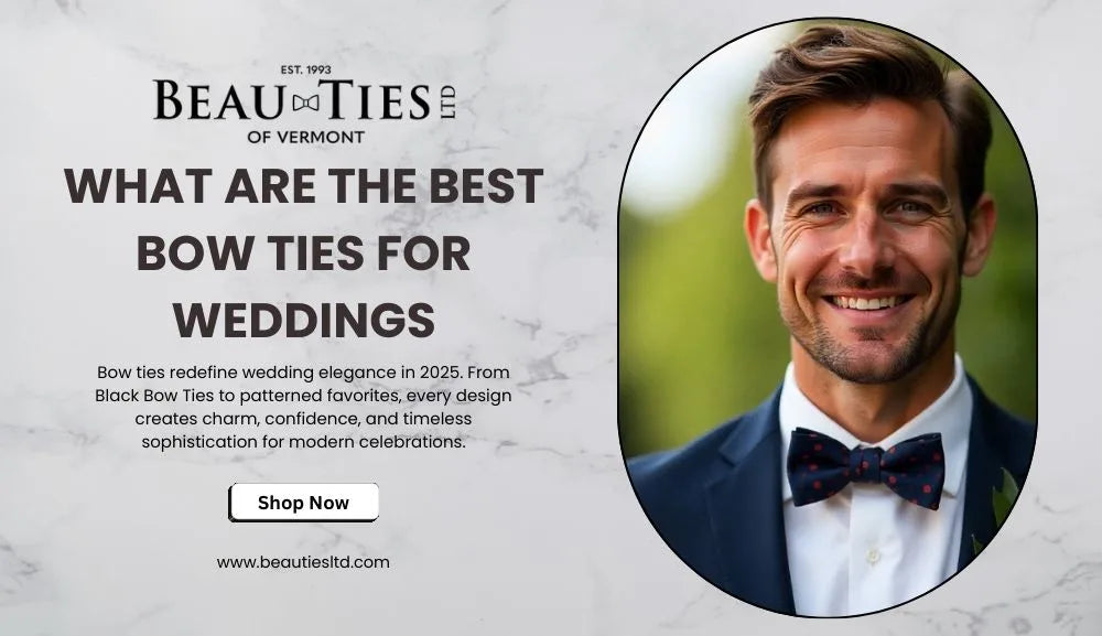 Elegant Black Bow Ties perfect for grooms at weddings in 2025, crafted with silk and modern fabrics.