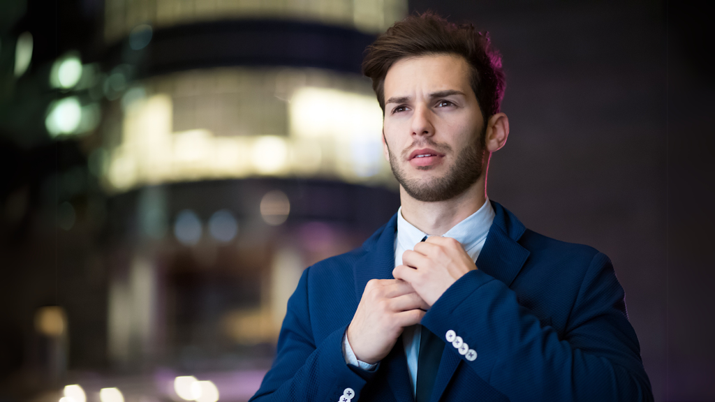 wedding tie navy suit