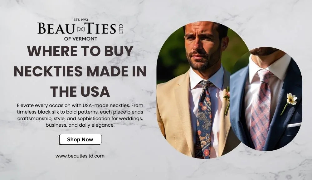  Elegant silk neckties made in the USA, perfect for weddings, business, and timeless style.
