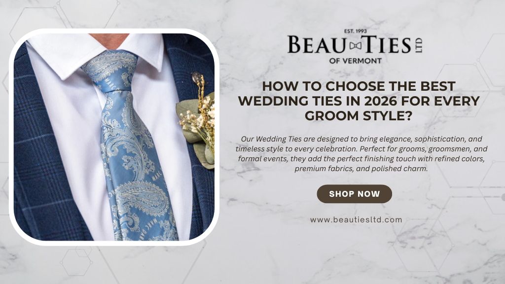 How to Choose the Best Wedding Ties in 2026 for Every Groom Style?