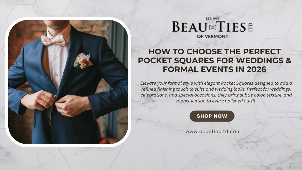 How to Choose the Perfect Pocket Squares for Weddings & Formal Events in 2026