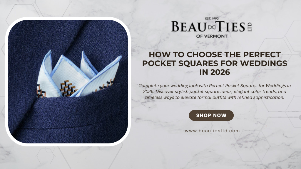 How to Choose the Perfect Pocket Squares for Weddings in 2026