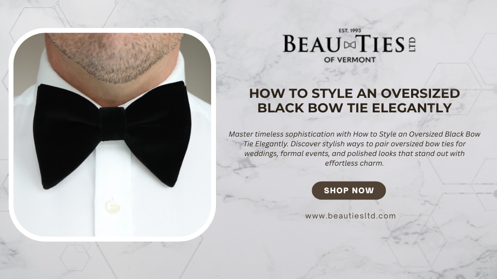 How to Style an Oversized Black Bow Tie Elegantly