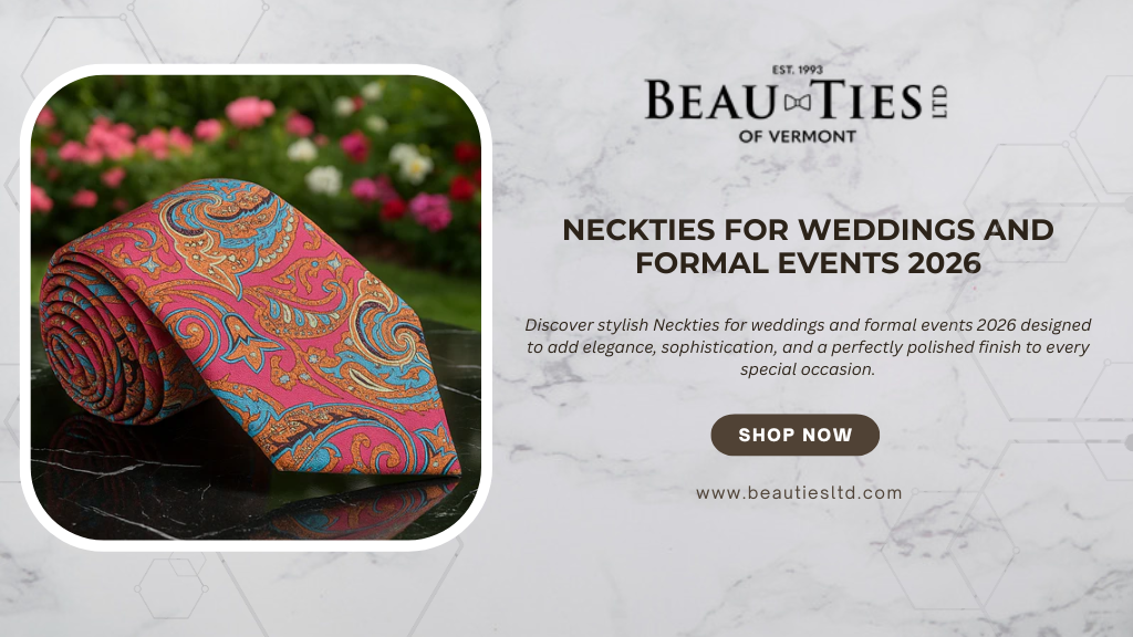Neckties for weddings and formal events 2026