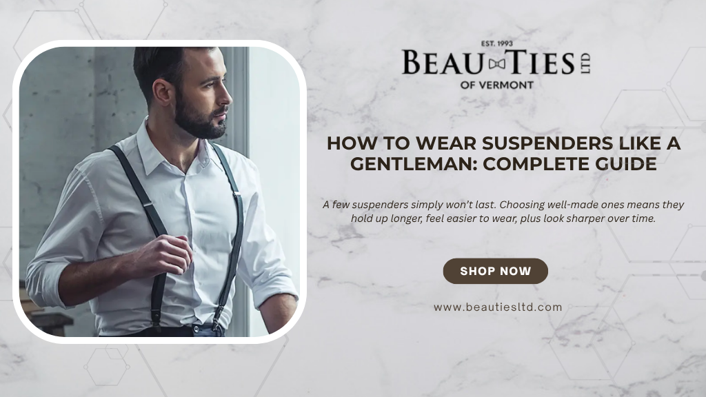 How to Wear Suspenders Like a Gentleman: Complete Guide