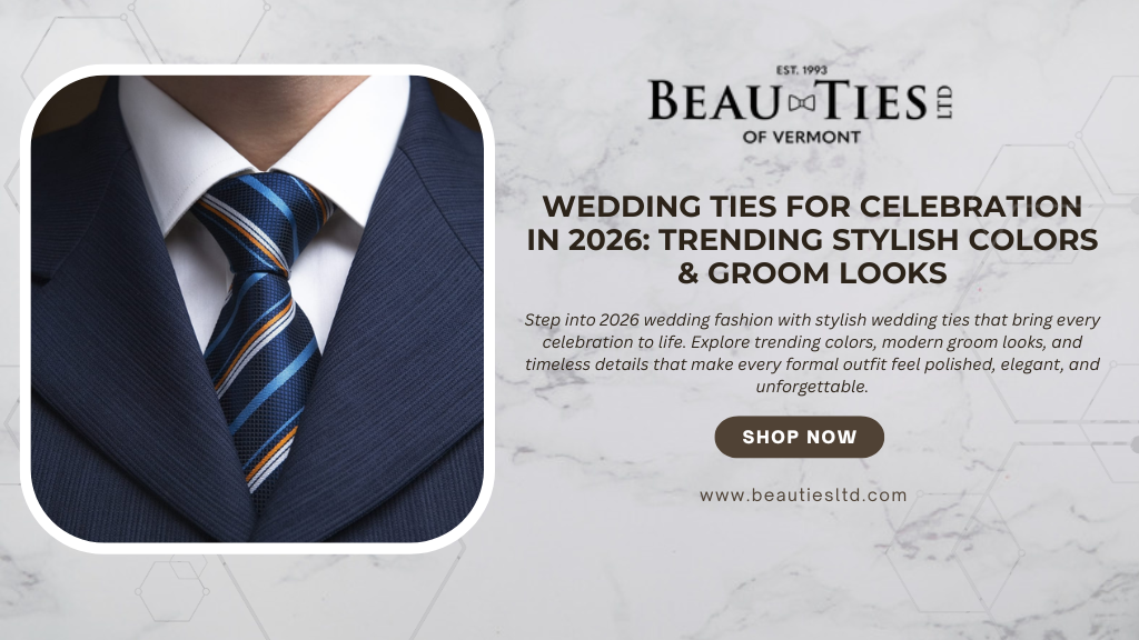 Wedding Ties for Celebration in 2026: Trending Stylish Colors & Groom Looks