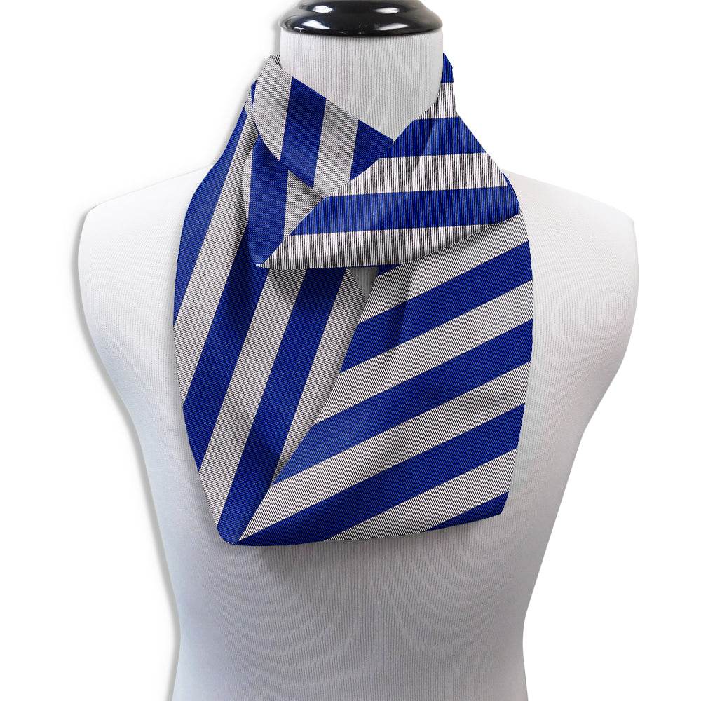 Academy Blue and Silver - Infinity Scarves - Beau Ties of Vermont