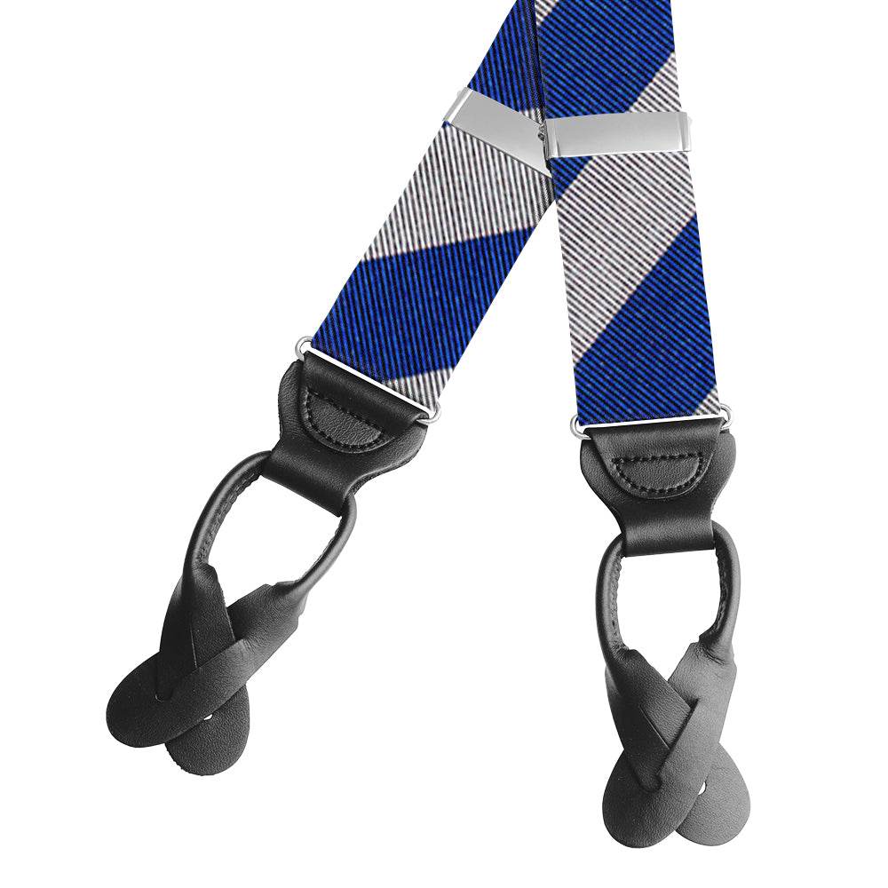 Academy Blue and Silver - Braces/Suspenders - Beau Ties of Vermont