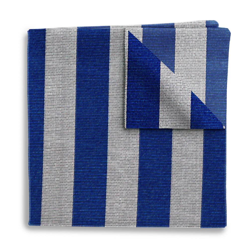 Academy Blue and Silver - Pocket Squares - Beau Ties of Vermont