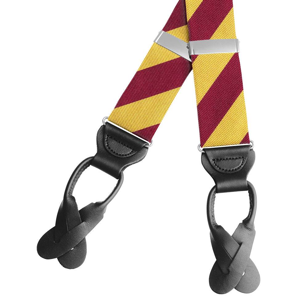 Academy Gold/Maroon - Braces/Suspenders - Beau Ties of Vermont