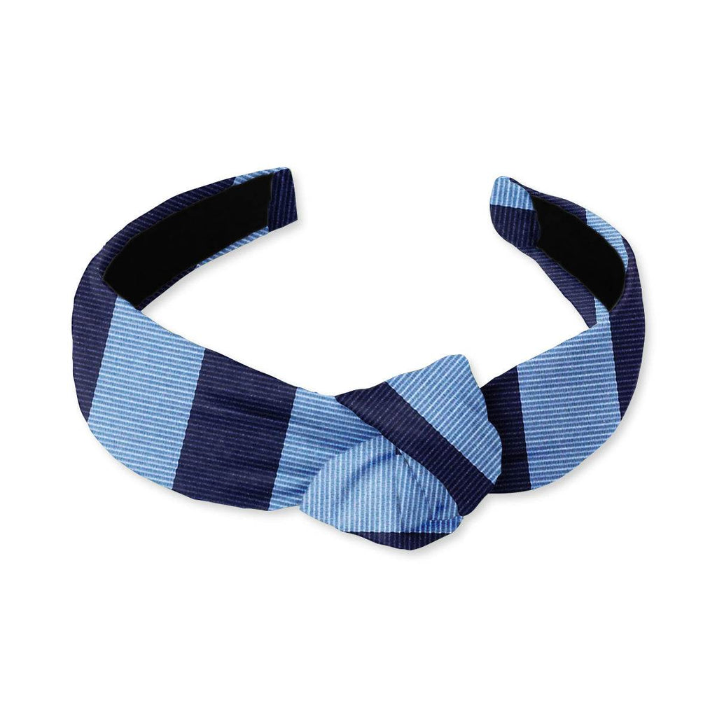 Academy Navy/Blue - Knotted Headband - Beau Ties of Vermont