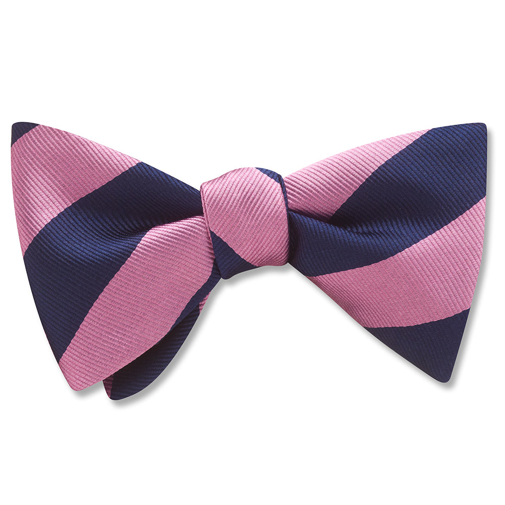 Academy Pink/Navy bow ties