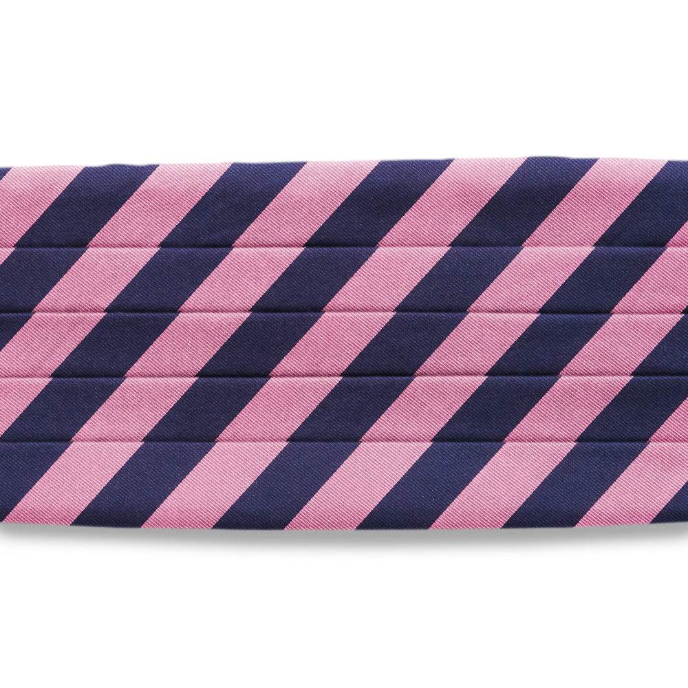 Academy Pink/Navy - Cummerbunds - Beau Ties of Vermont