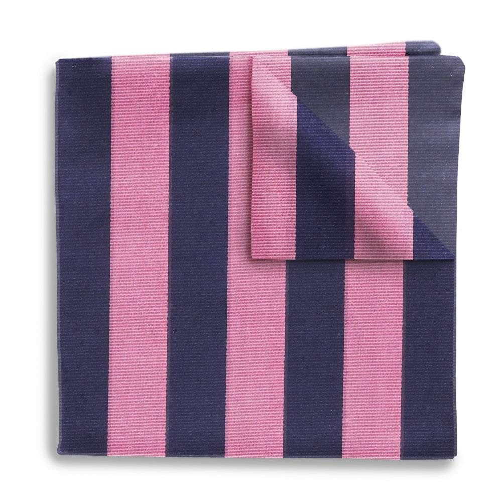 Academy Pink/Navy Pocket Squares