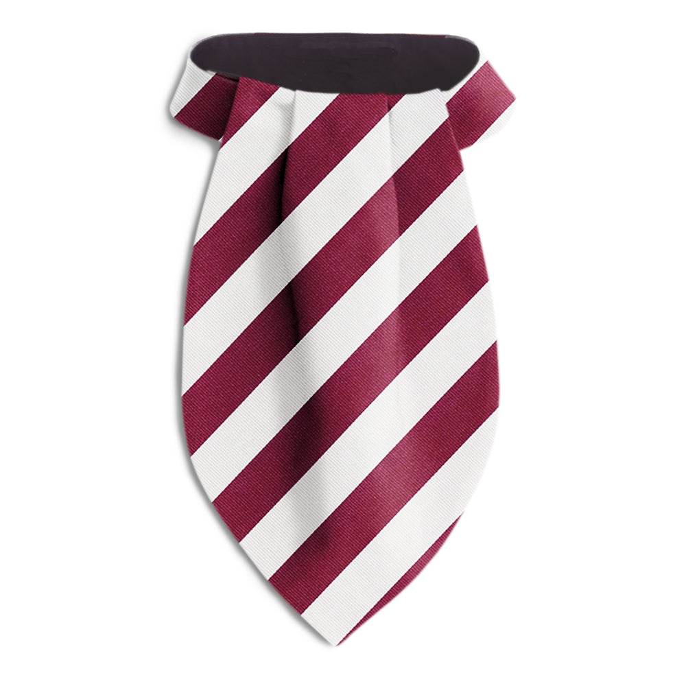 Academy Maroon and White - Ascots - Beau Ties of Vermont