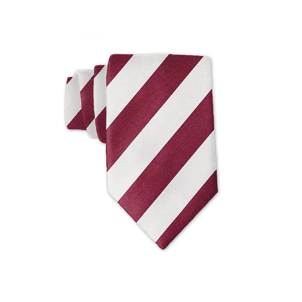 Academy Maroon and White - Kids' Neckties - Beau Ties of Vermont