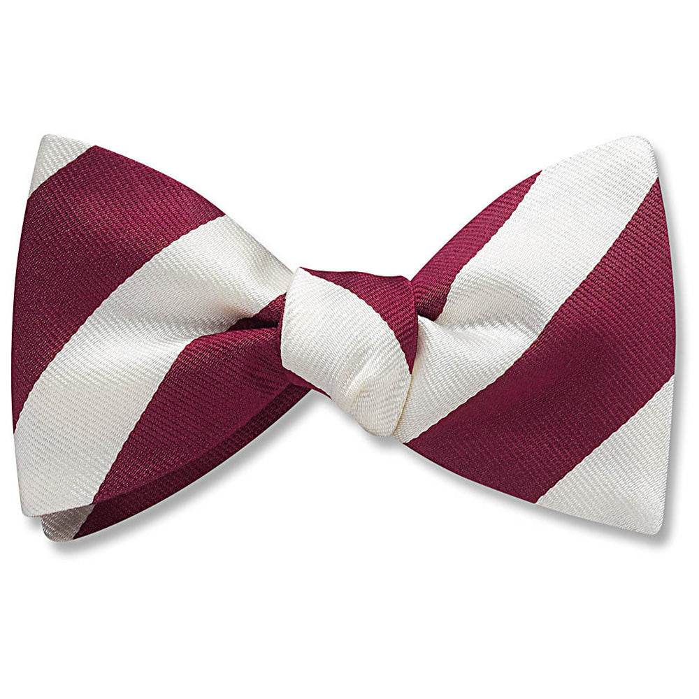 Academy Maroon and White - Dog Bow Ties - Beau Ties of Vermont