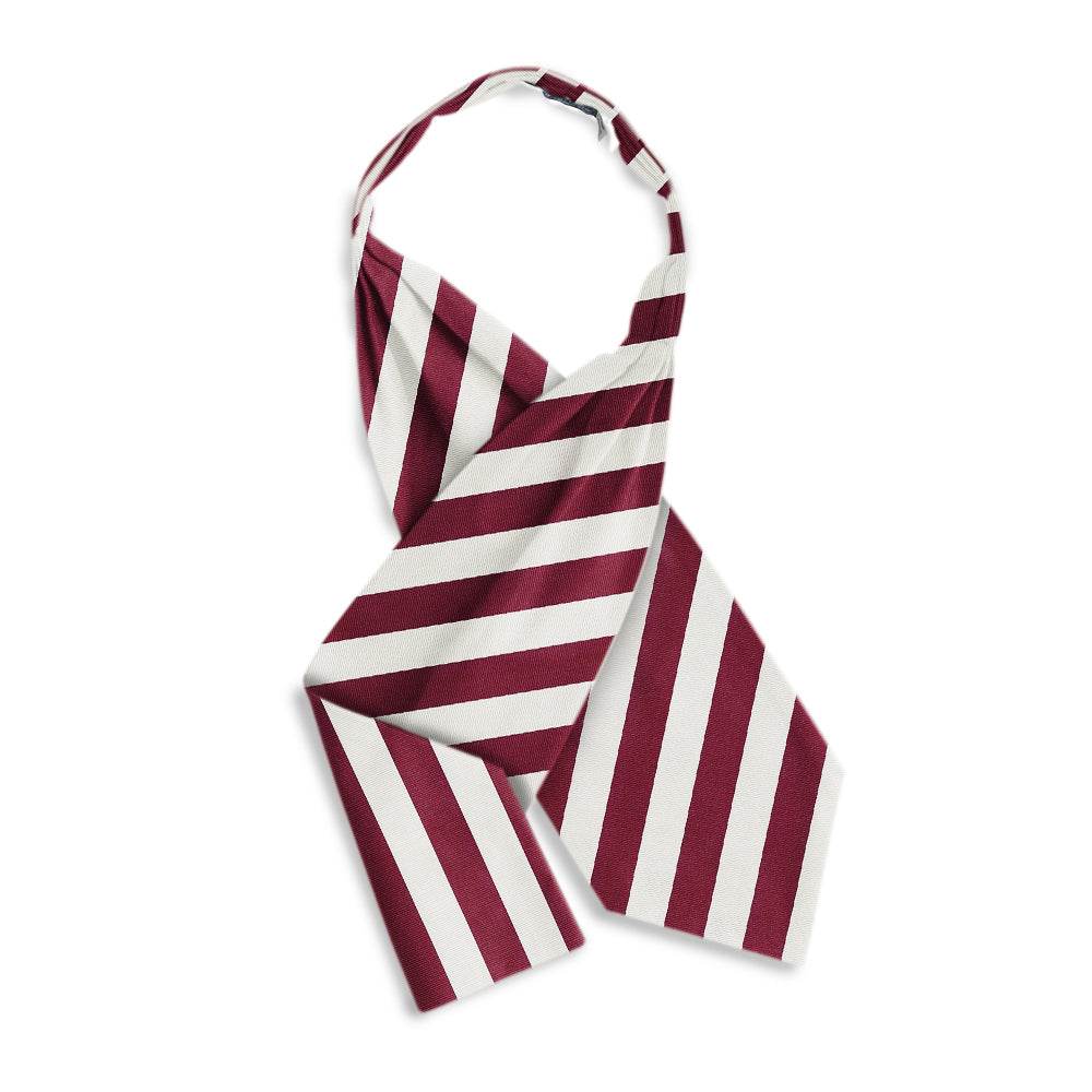 Academy Maroon and White - Cravats - Beau Ties of Vermont