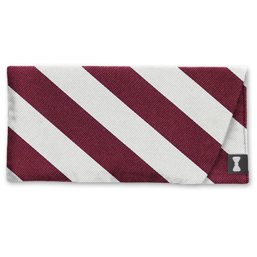 Academy Maroon and White - Eyeglass Cases - Beau Ties of Vermont