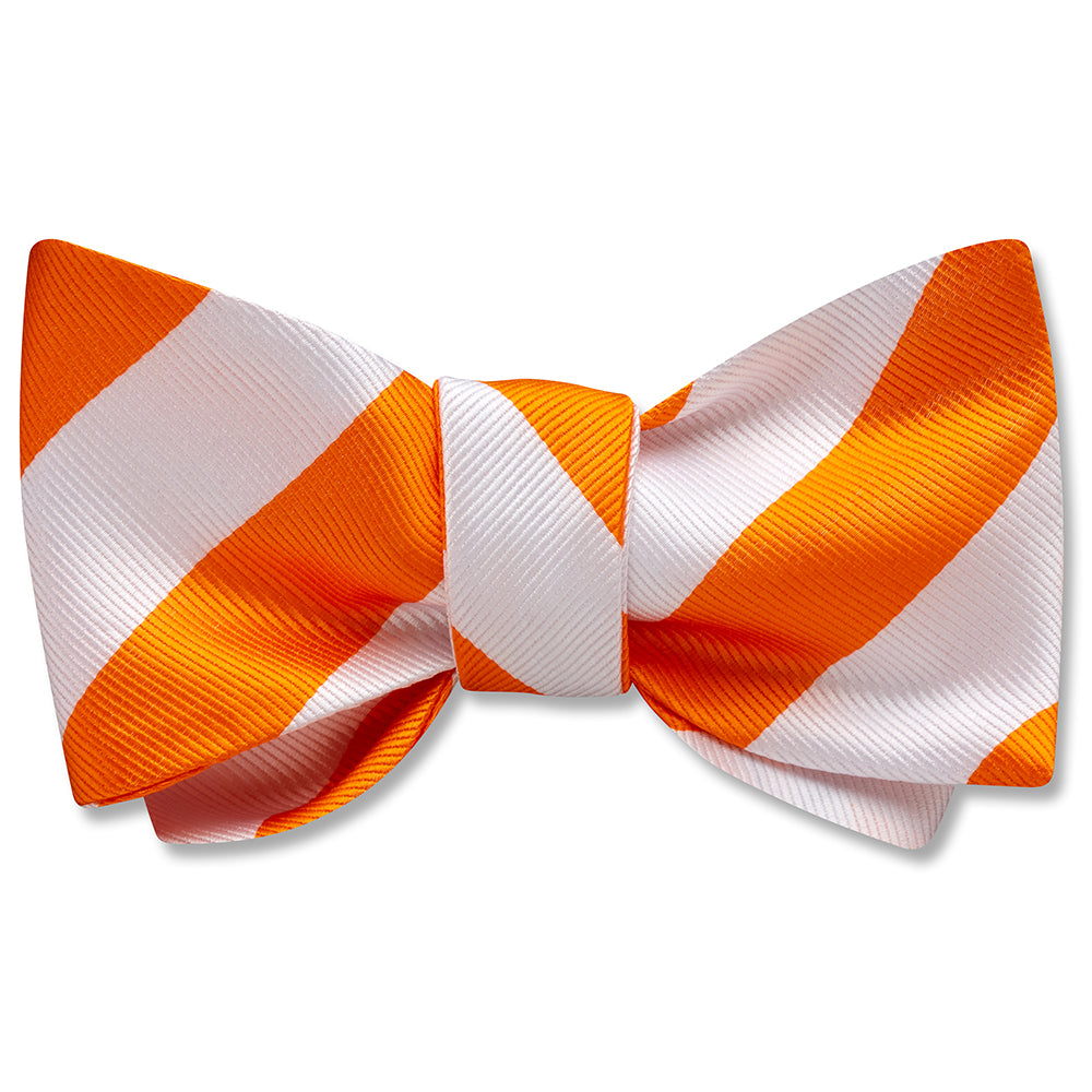 Academy Orange and White Dog Bow Ties