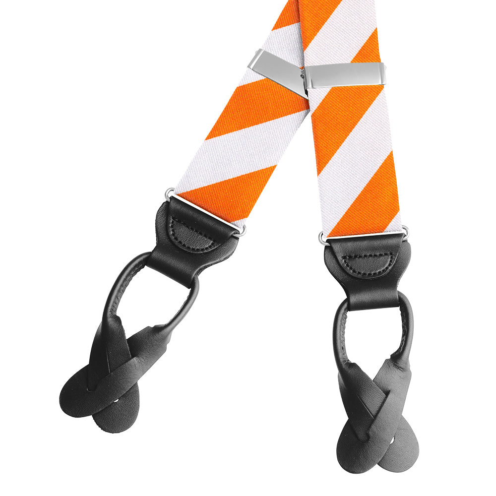 Academy Orange and White Braces/Suspenders