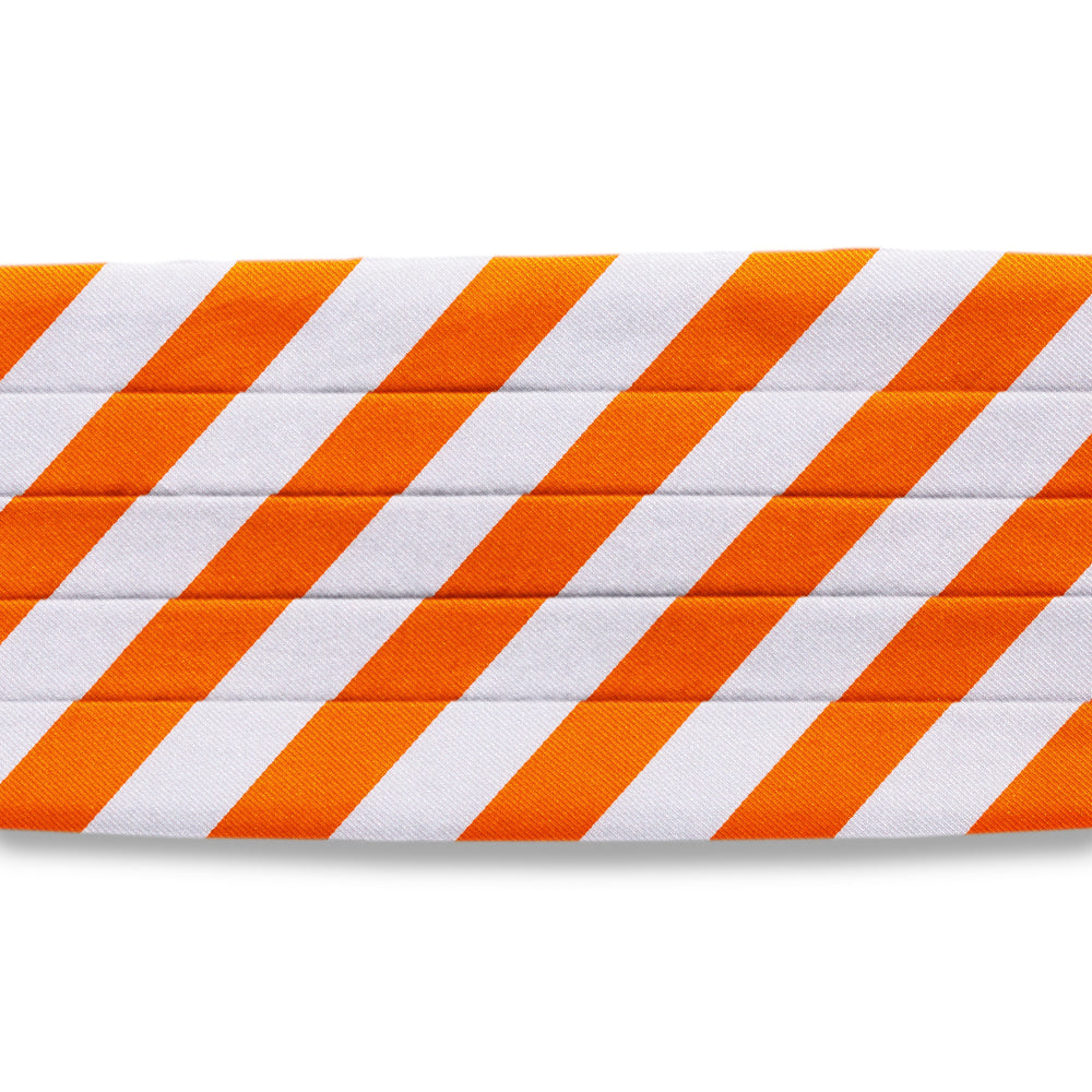Academy Orange and White Cummerbunds