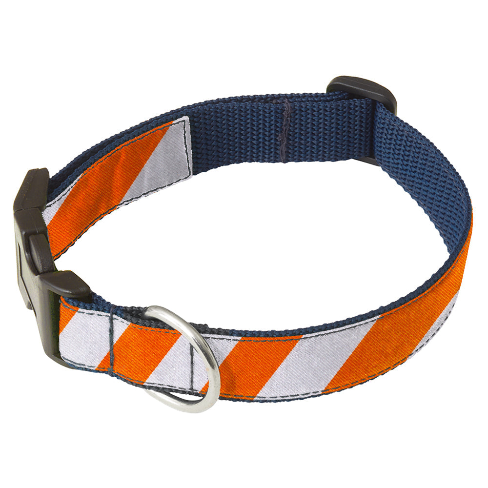 Academy Orange and White Dog Collar