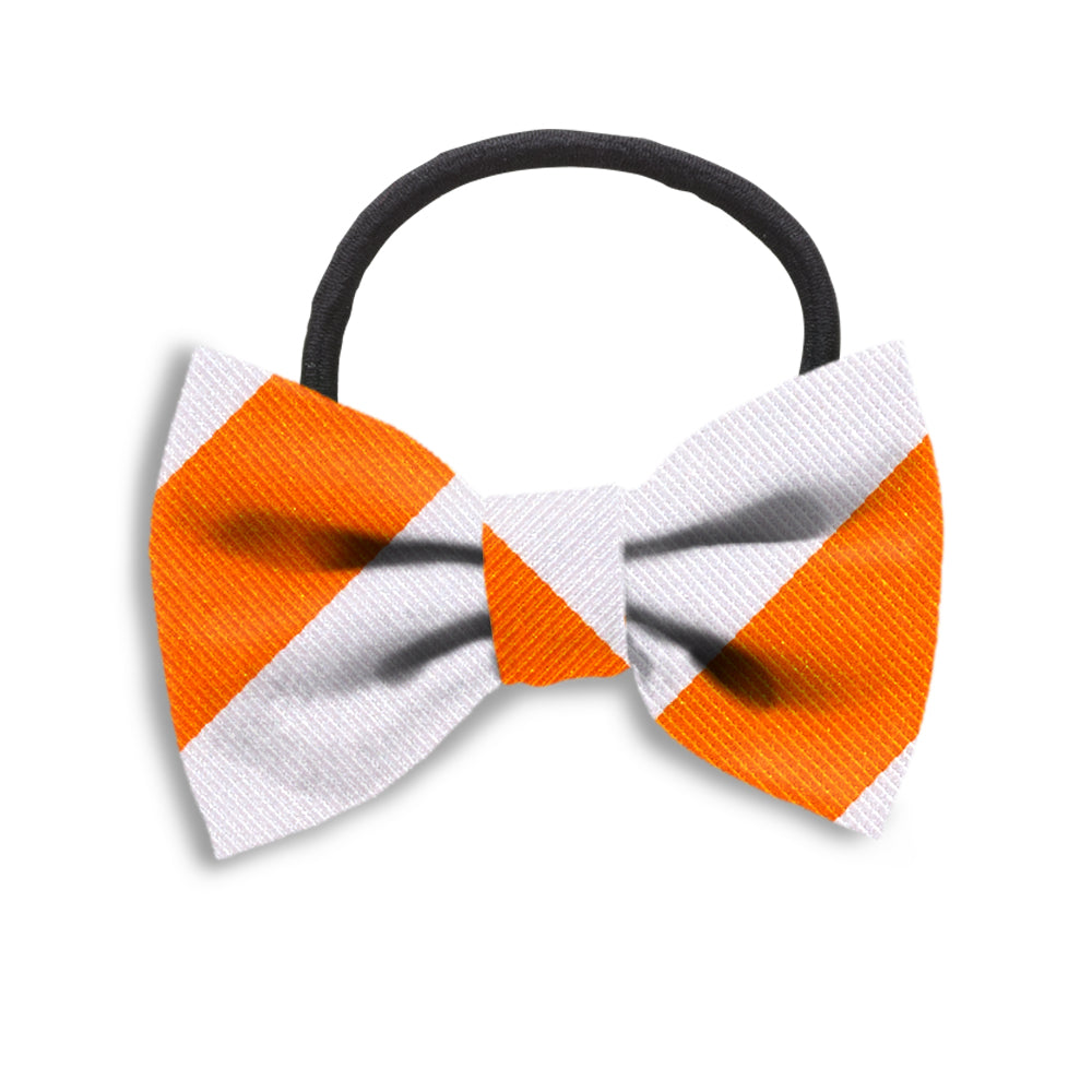 Academy Orange and White Hair Bows