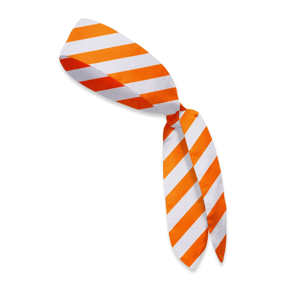 Academy Orange and White Hair Scarf