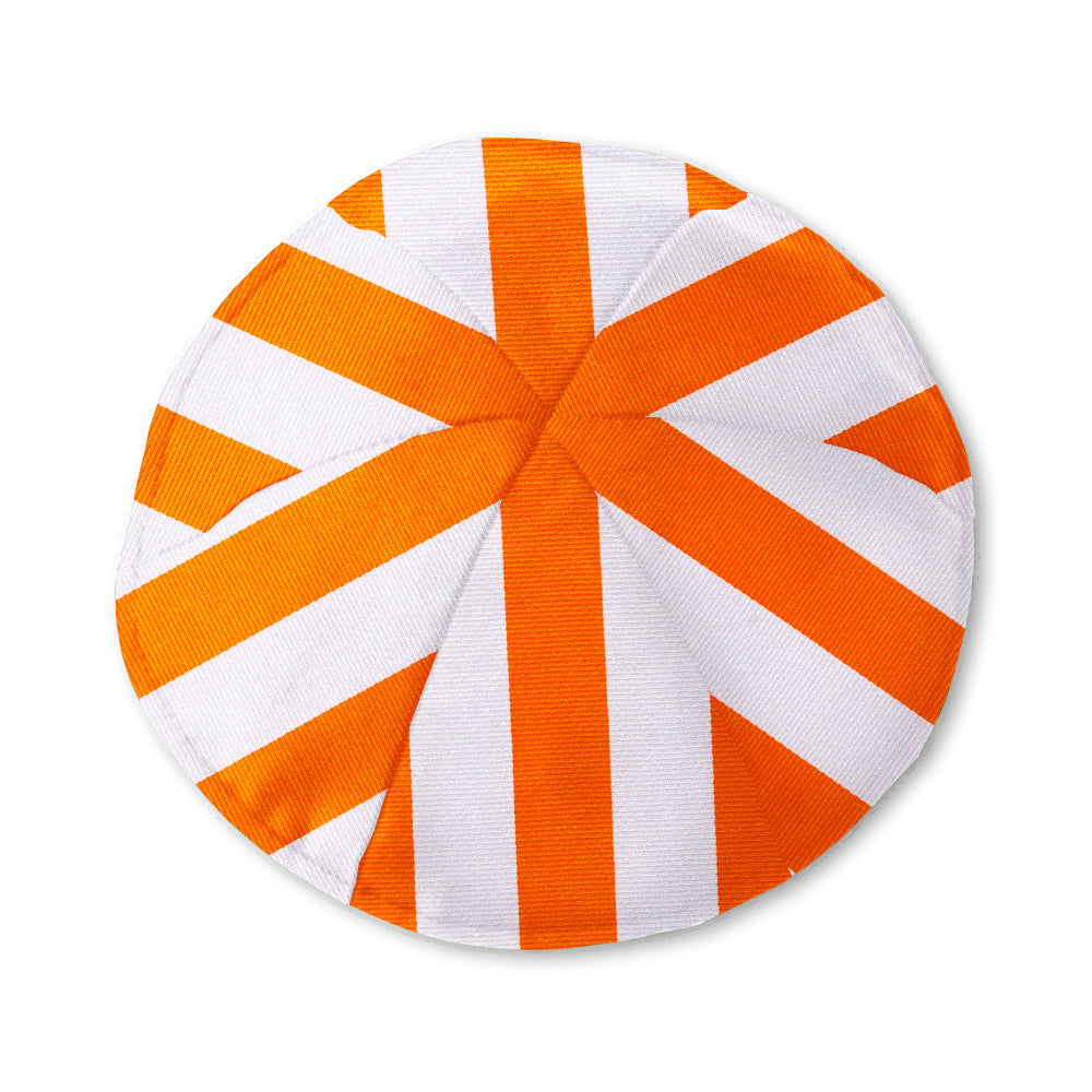 Academy Orange and White Kippah