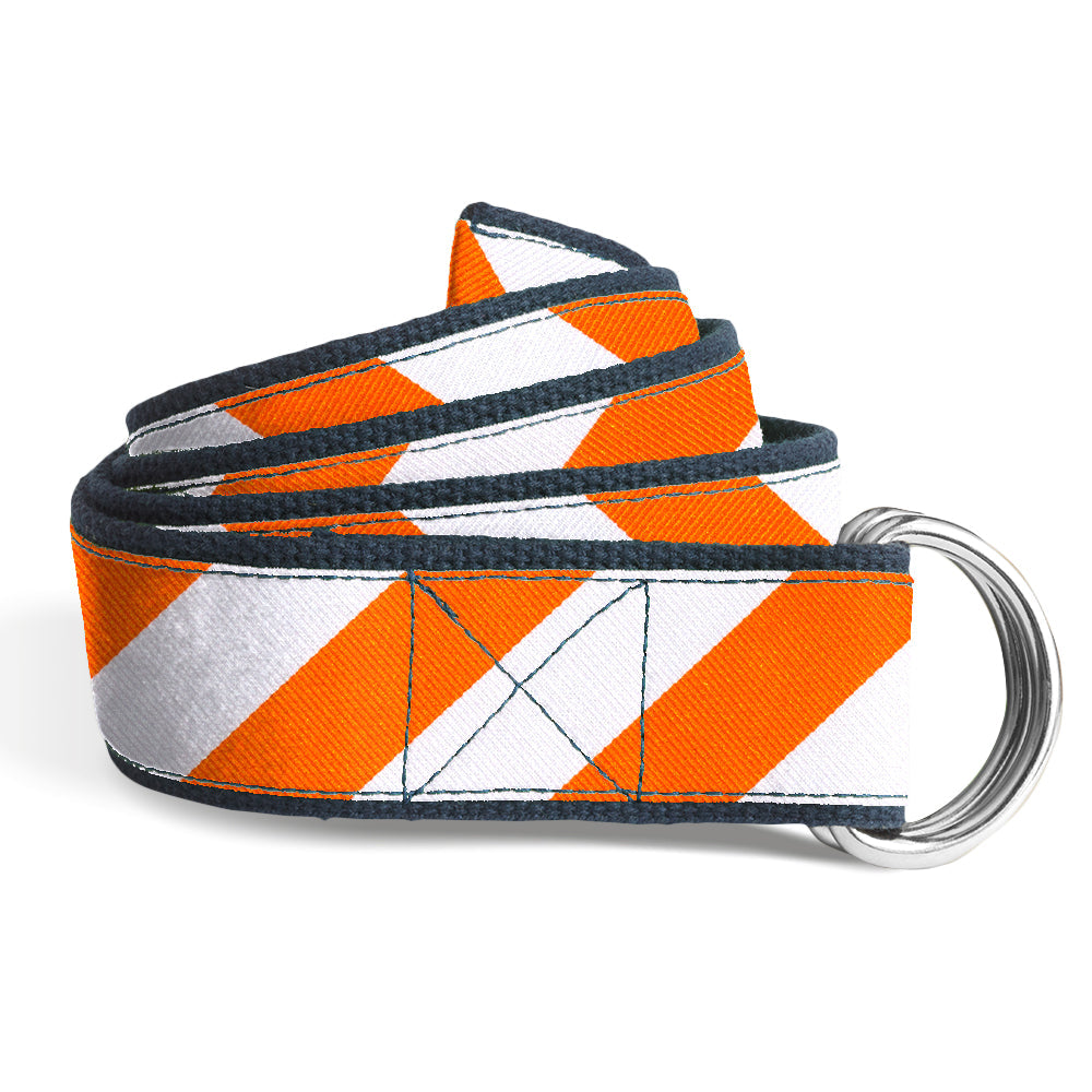 Academy Orange and White Women's D-Ring Belts