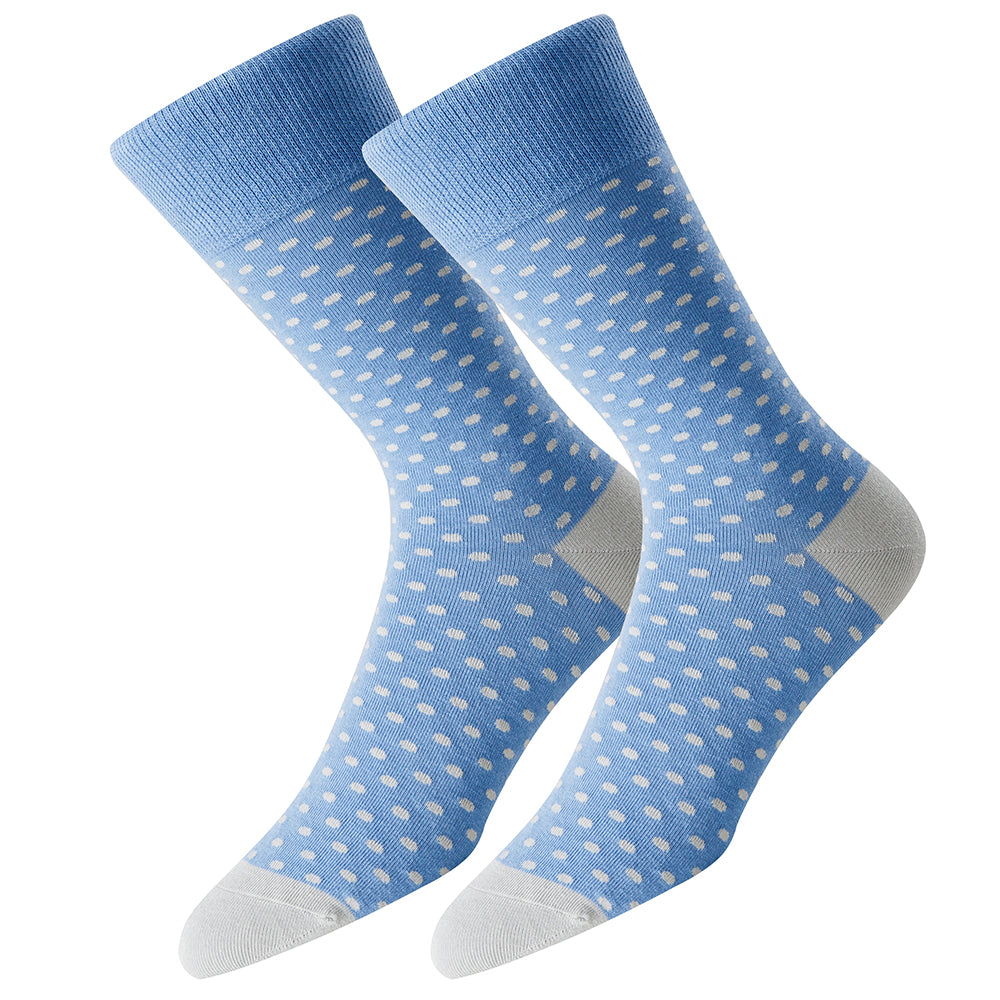 Bluebird Polka Men's Socks Bluebird Polka Men's Socks