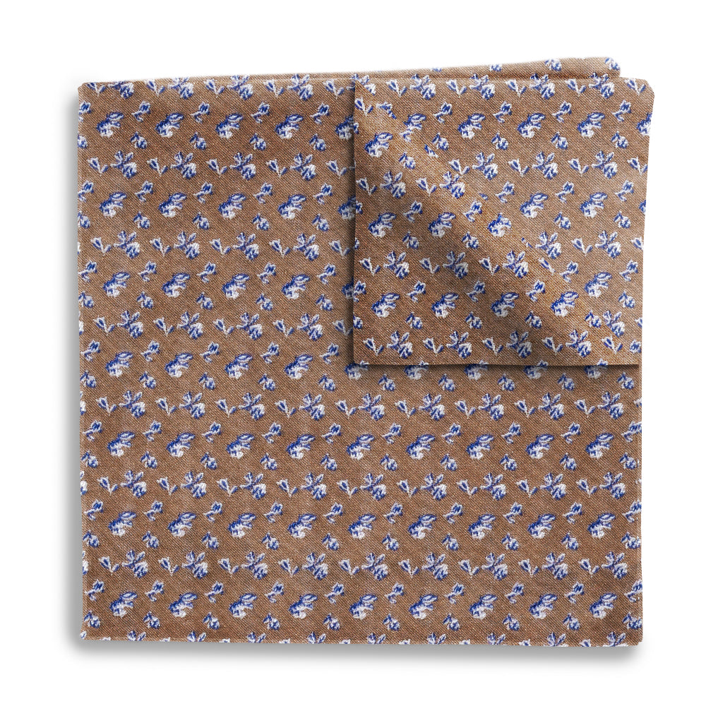 Beach Flower Pocket Squares