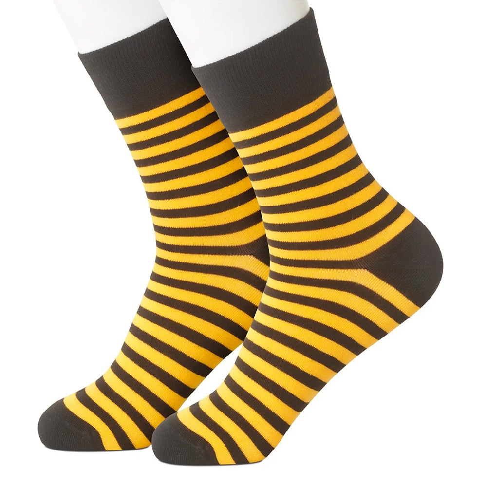 Black and Gold Stripe Women's Socks