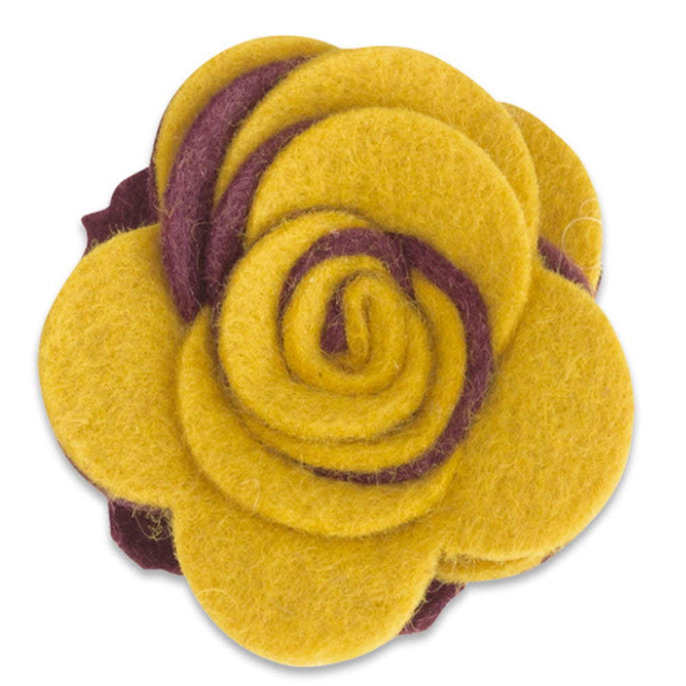 Mahogany/Old Gold Twist - Beau Fleur Boutonniere