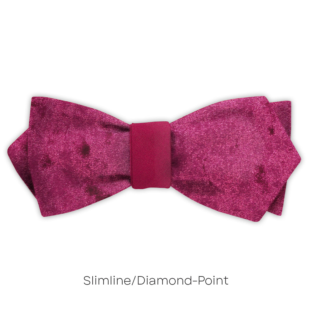 Velvet Wine - reversible bow ties