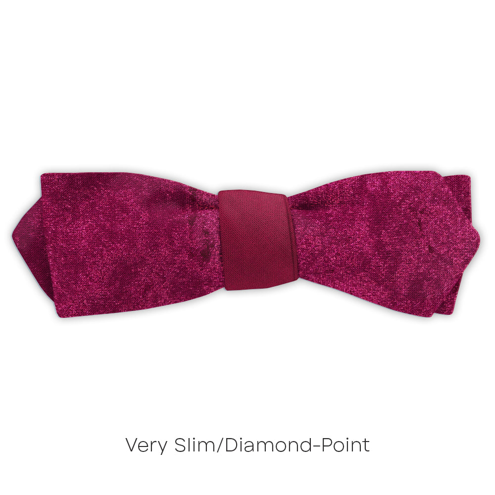 Velvet Wine - reversible bow ties