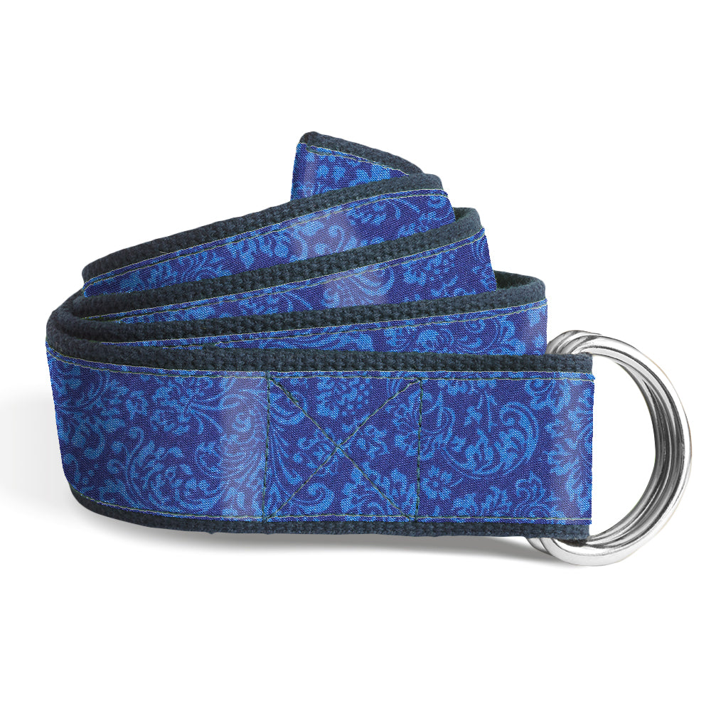 Blue Mountain Vines - D-Ring Belts