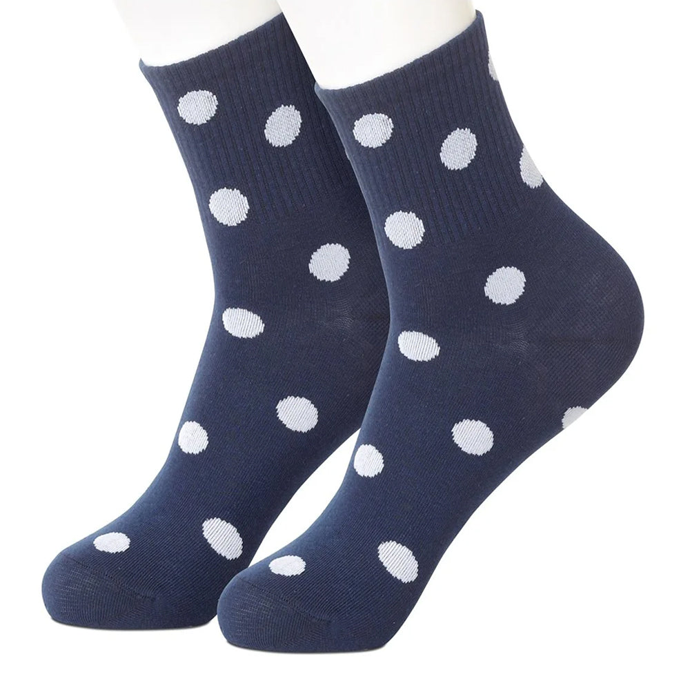 Blue Polka Short Women's Socks