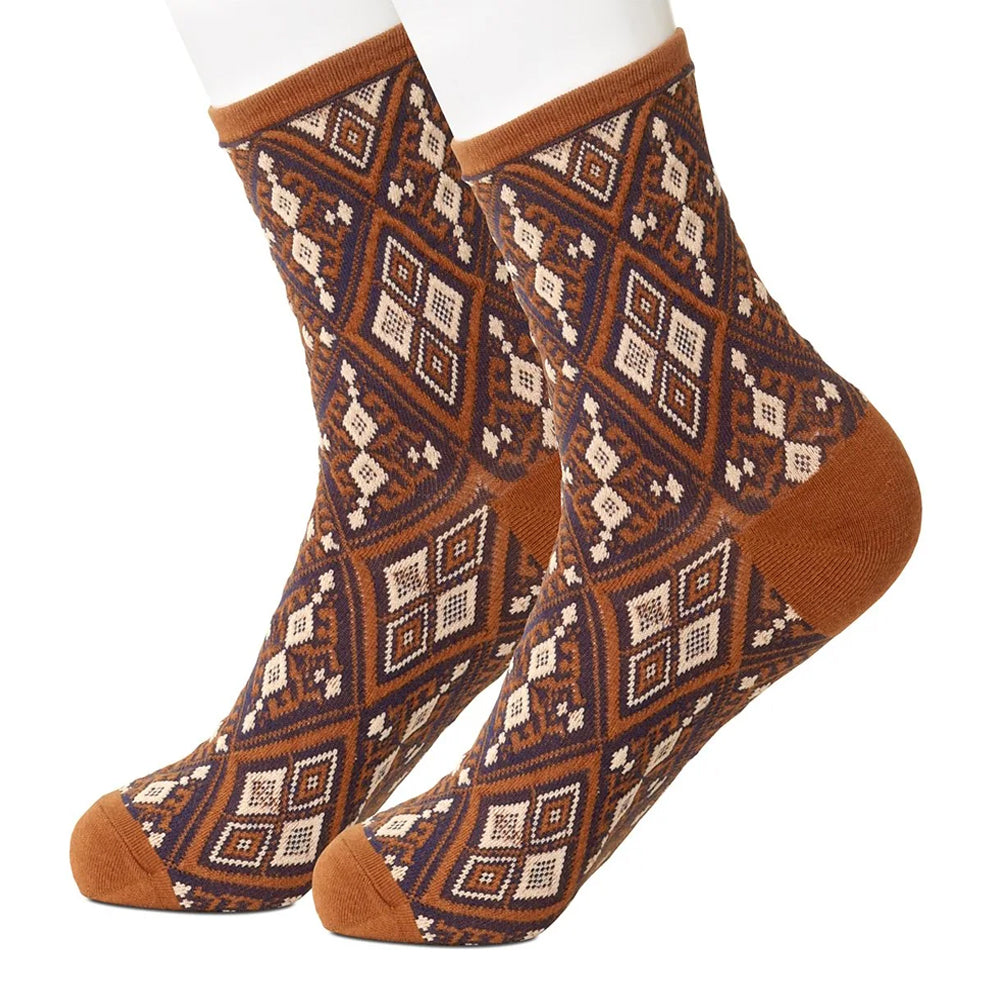 Brown Diamond Women's Socks