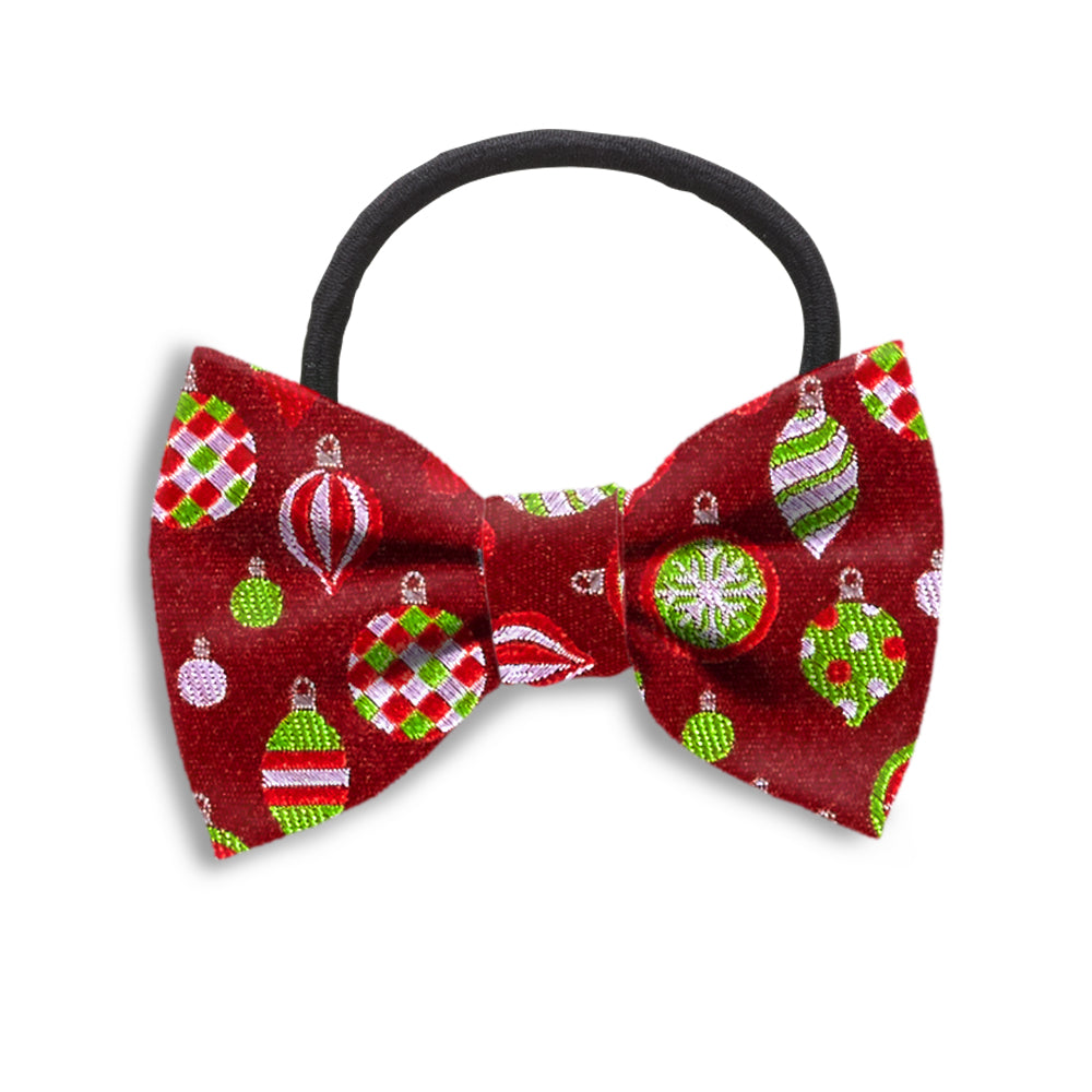 Christmas Baubles Hair Bows