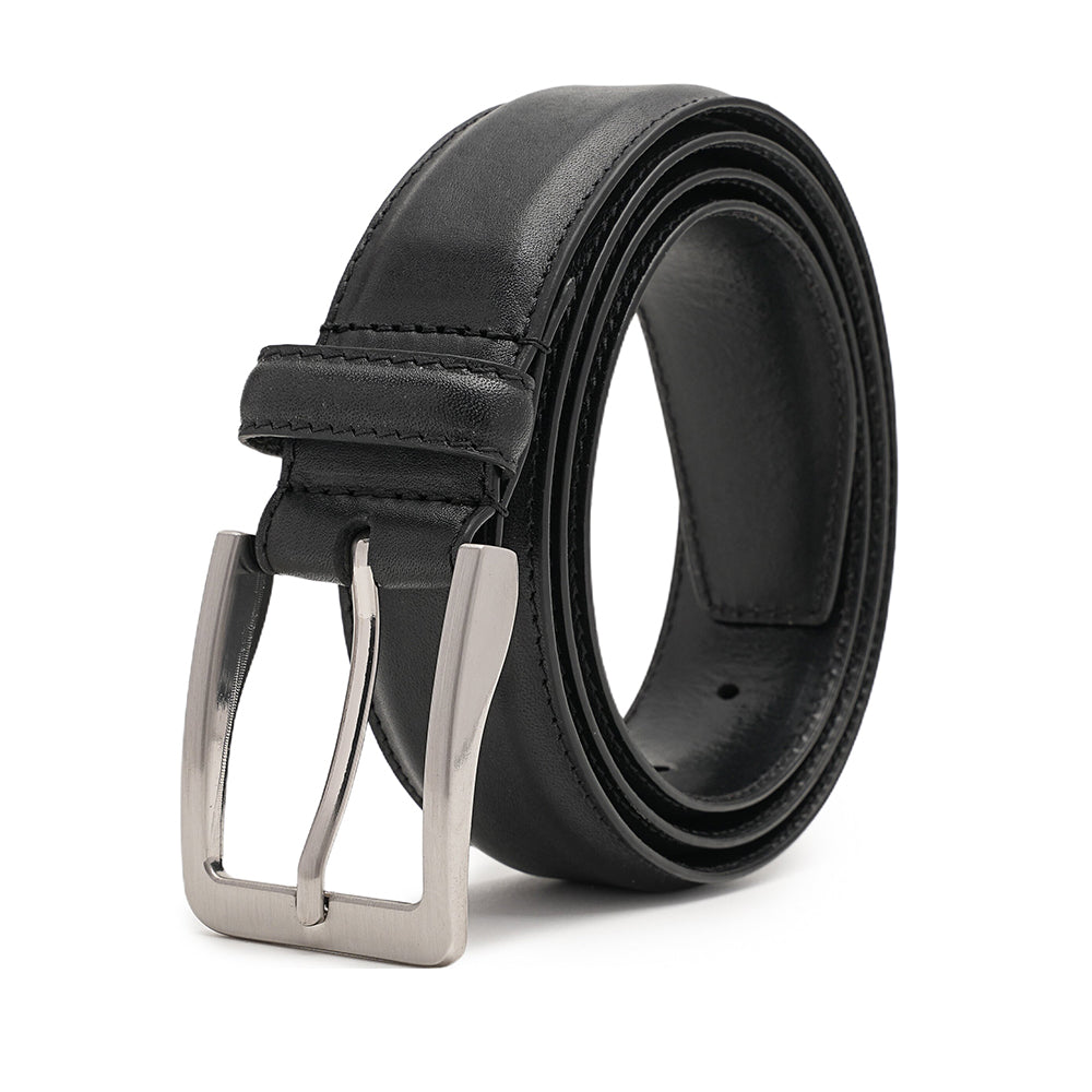 Classic Black Leather Belt