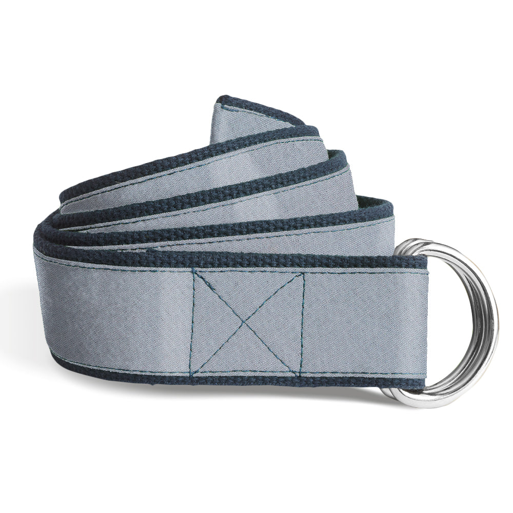Solid Linen Grey - Women's D-Ring Belts