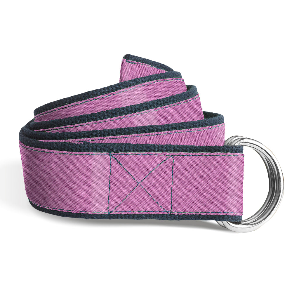 Solid Linen Lilac - Kids' D-Ring Belts