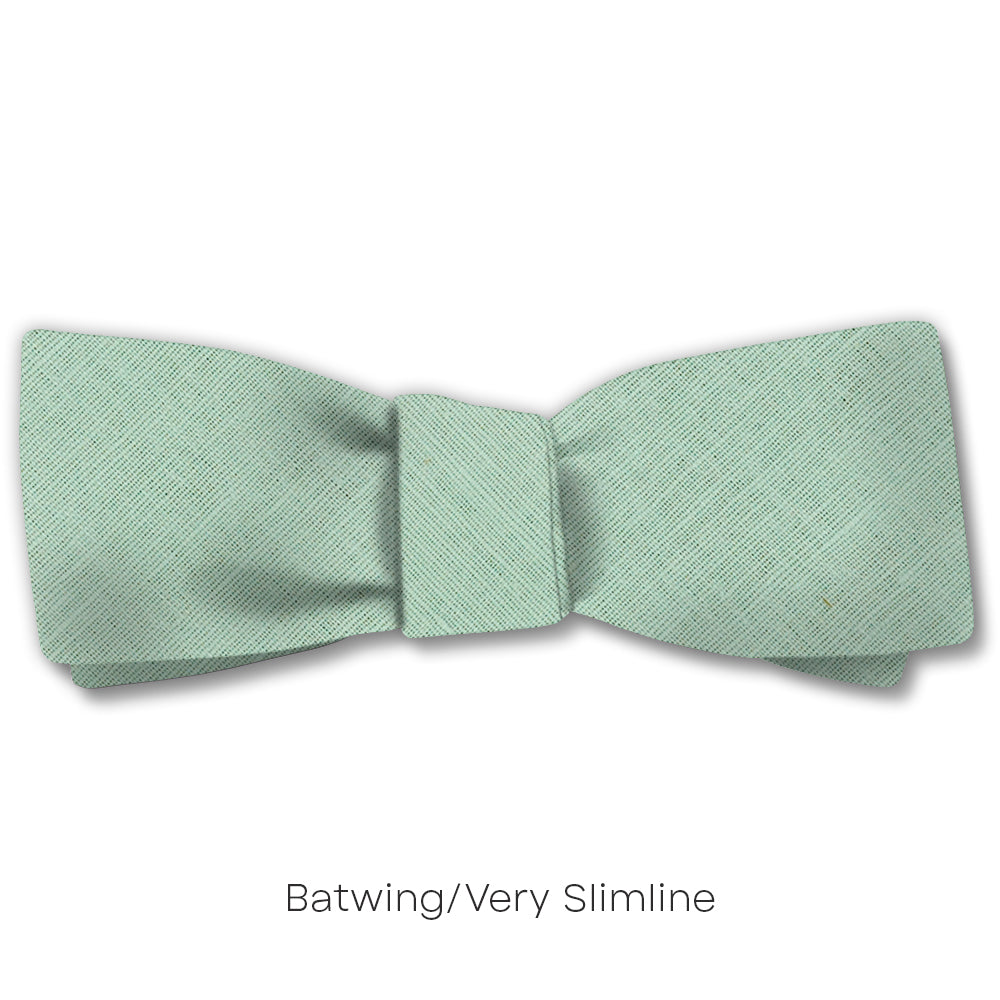 Solid Linen Moss - bow ties