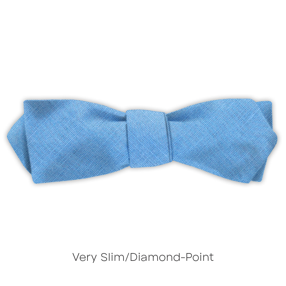 Solid Linen Sky - bow ties
